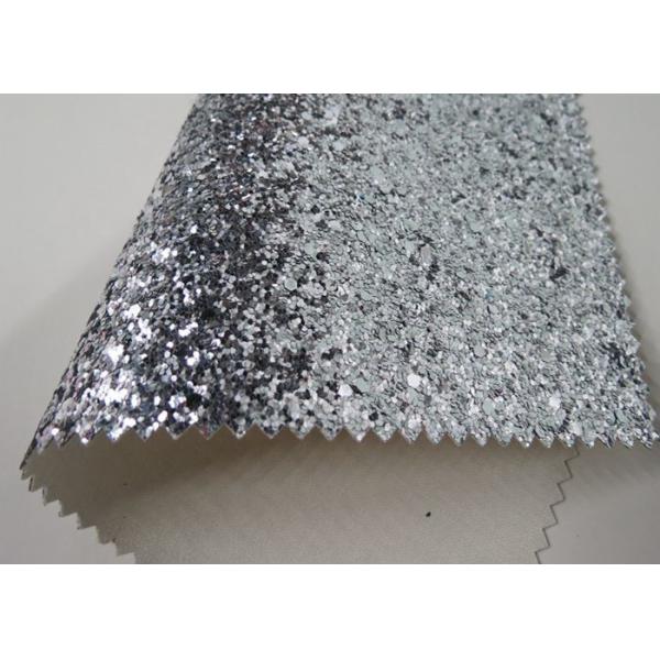 Pu Cloth Backing Real Glitter Wallpaper , Modern Textured Sparkle Wallpaper