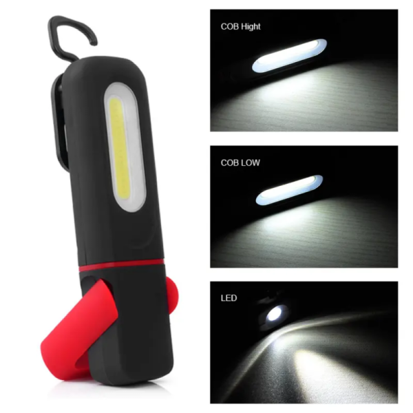 New Car Repair COB Work Light Multi Color Temperature Maintenance Light with Hook and Bracket Charging Multi Functional Light