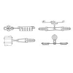 Overhead Line Accessories PA1500 FTTH Cable Anchoring Clamps High Tension