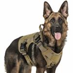 Tactical Adjustable Dog Harness Vest Military Working Molle Vest Training 1050D