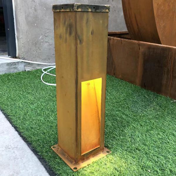 800mm Garden Lights Corten Steel Bollard Lights Rust Colour Corten Lighting