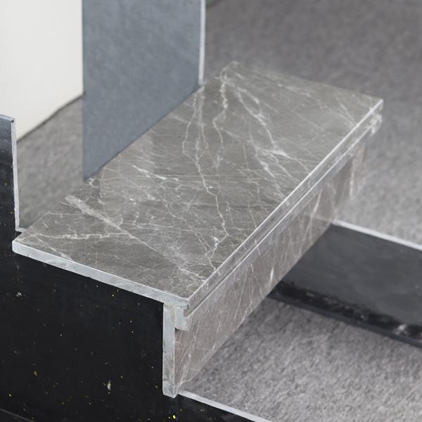 Grey Color Staircase Steps Floor Tiles Polished Marble Step Stairs Tiles