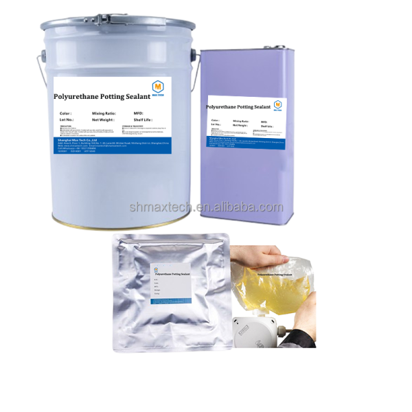 Two Component Transparent Waterproof IP68 Dielectric Insulating Liquid PU Potting for Electronics PCB LED