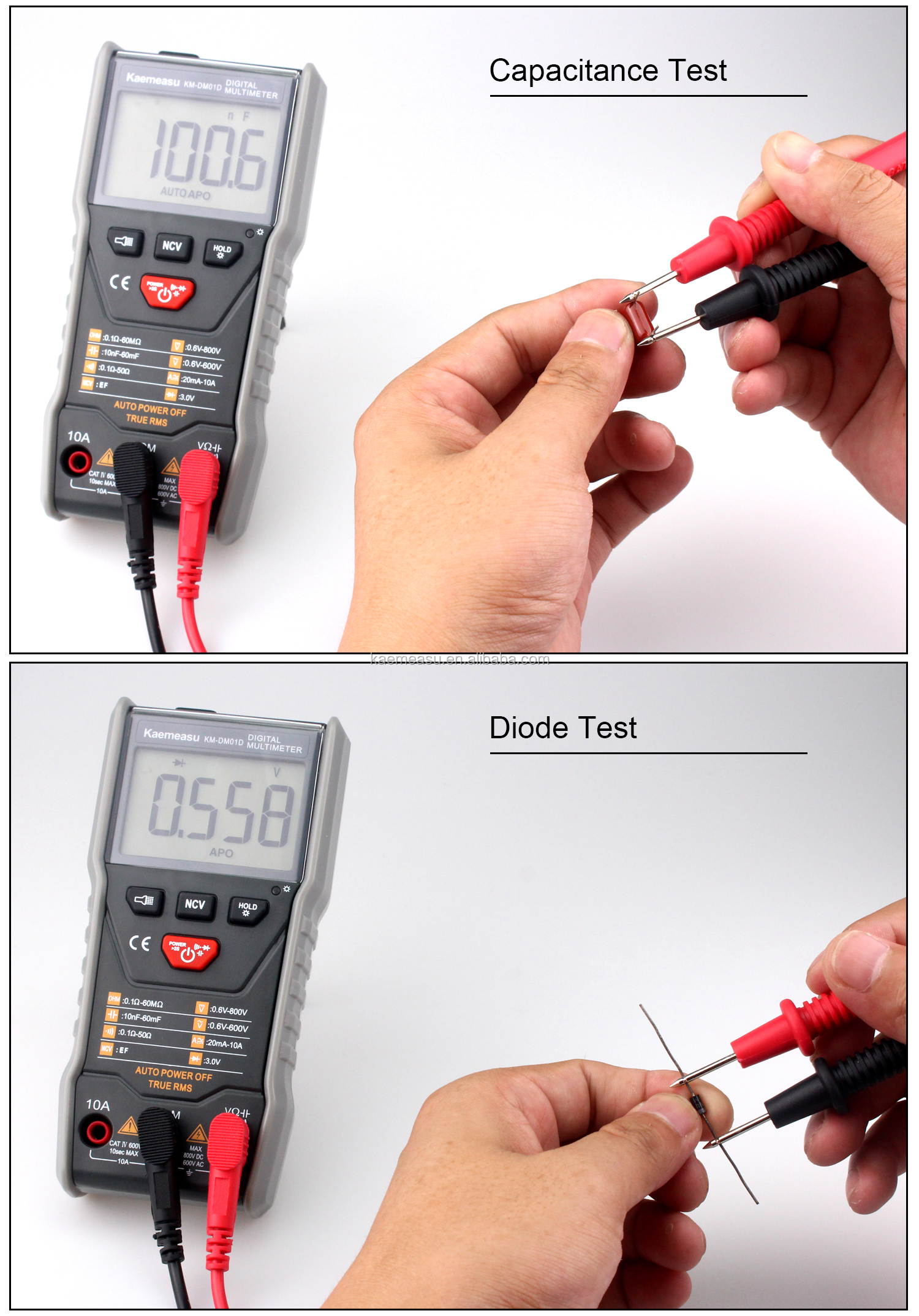 Auto-ranging Multimeters 3 5/6-digit DC/AC True-rms Digital Multimeter With Ncv Multimeter Tester