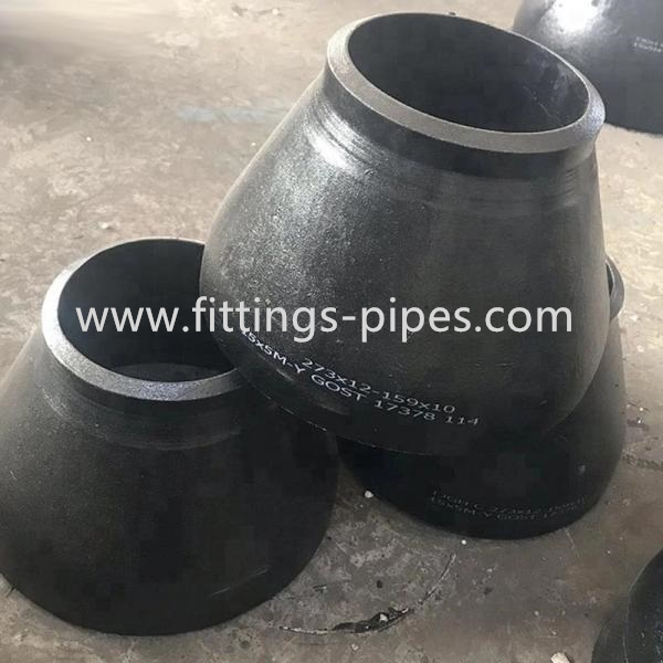 Black Painting Steel Concentric Reducer , Stainless Tube Reducer SCH40 SCH60