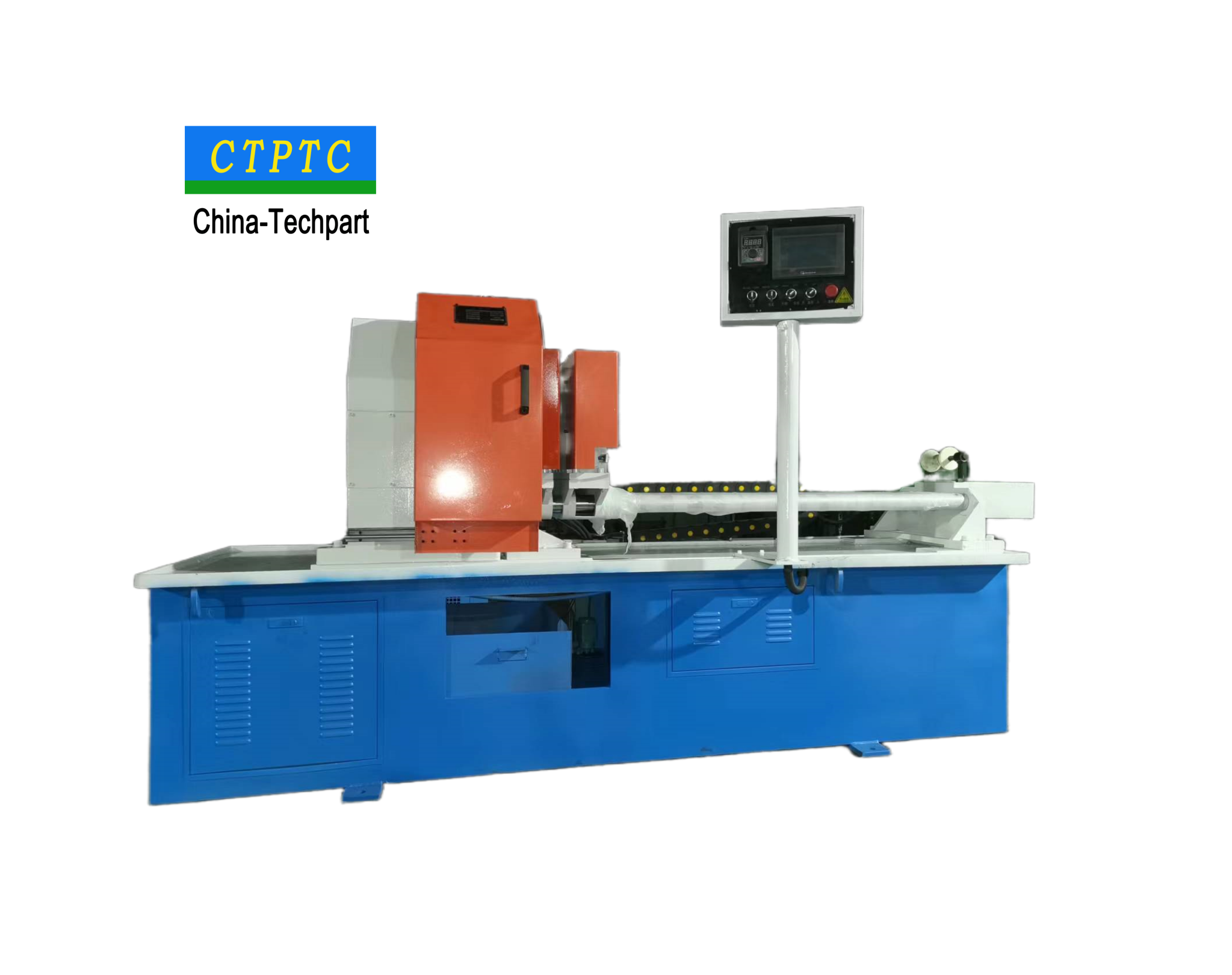 Pipe Cutting Machine Mining Conveyor Roller Automatic Productivity Pipe Cutting Machine