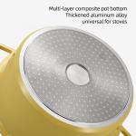Amazon TOP Seller Kitchen Cookware Round Aluminium Enamel Pot Crock Pot Soup