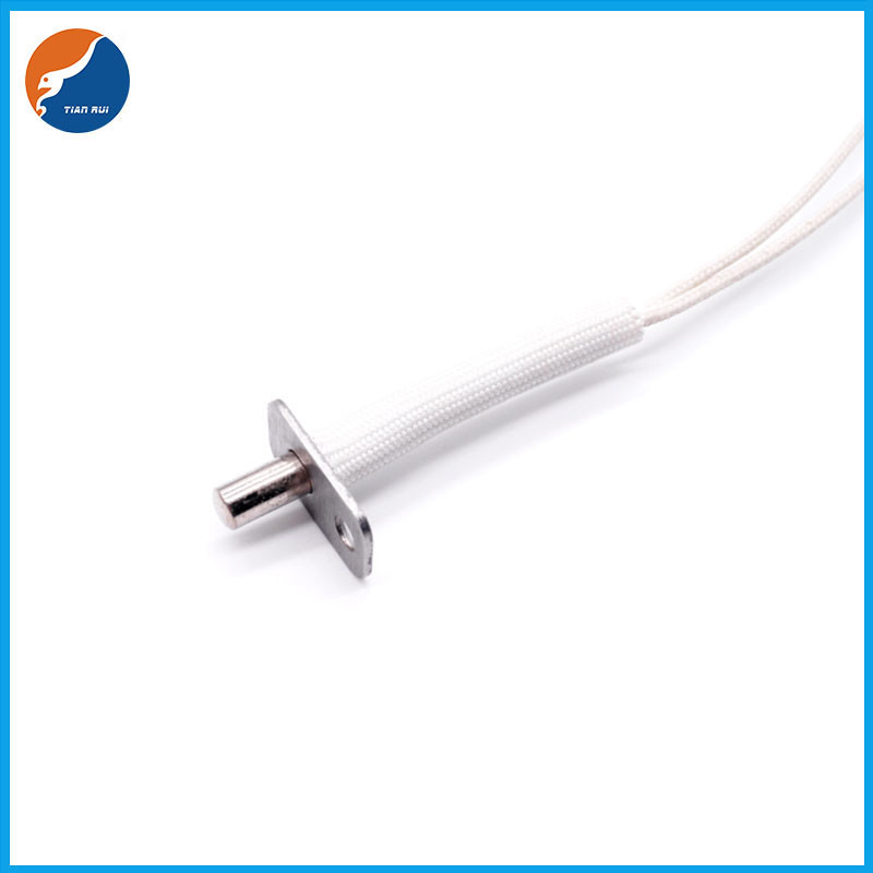 SS304 Flanged Probe Temperature Sensor For Oven Silicone Sleeve Analog Interface