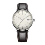 Classic Mens Stainless Steel Back Watch Domed Crystal Curved Dial