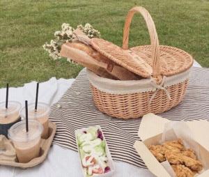 Wholesale Handmade Natural Willow Wicker Picnic Basket Cheap Lunch Bags Hot sale products Outdoor Lunch Basket from china suppliers