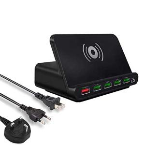 Wholesale 60W Qi Wireless Charger 7 In 1 Quick 3.0 Fast Charge Holder For Phone Tablet from china suppliers