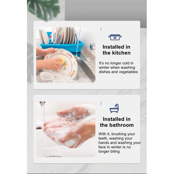 3kw IPX4 Kitchen Instant Hot Water Tap For Bathroom Sink