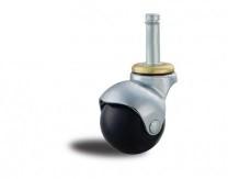 Wholesale 2&quot; stem ball caster black rubber caster brake, 2&quot; ball caster, chrome plated caster, chair caster, furniture caster from china suppliers