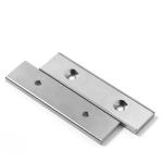 Industrial Grade N52 Square NdFeb Pot Magnet with Countersunk Hole and Nickel