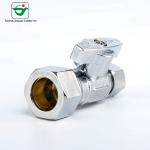 Forged Faucet Water 3/8''X5/8'' 1/4 Turn Straight Brass Stop Valve