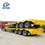 Truck Trailer Excavator Transporting Gooseneck Lowbed 3 Axles 60ton Low Bed