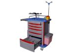 Adjustable Hospital Medical Crash Cart With ABS Plastic Top Board