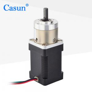 Wholesale Planetary Gearbox Casun Steppr Motor 35mm NEMA 14 Reducer Ratio 51/1 Gear Stepper Motor from china suppliers