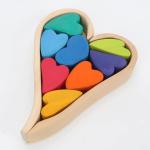 Nordic Jenga Wooden Rainbow Stacking Natural Wooden Building Blocks