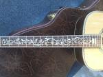 Deluxe acoustic guitar OEM acoustic electric guitar super deluxe abalone