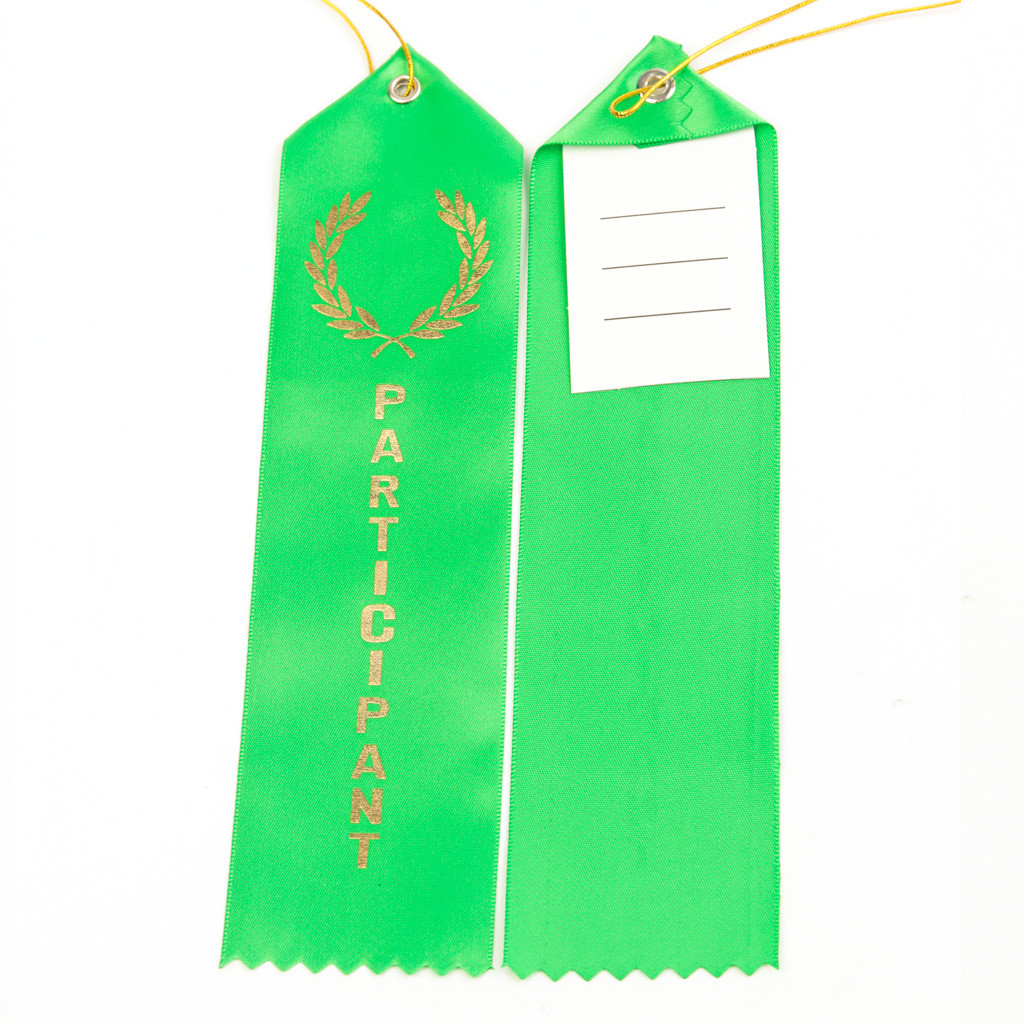 Blue Green Medal Award Ribbon Polyester Satin Custom Medal Ribbons