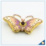 Animal Shape Butterfly Trinket Box Metal Jewelry Box Car Decoration SCJ591