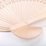 Bamboo Engraved Logo Hand Fan Gift Bag Wedding Party Favors Wedding Return