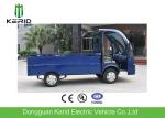 Low Noise 4 Wheels Electric Cargo Van Utility Cart With Stainless Steel Cargo