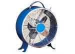 Blue Retro Metal Fan , 9 Inch Electric Air Cooling Mini Oscillating Fan