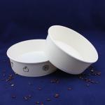 disposable craft paper salad bowl with printed paper cup and pet lid