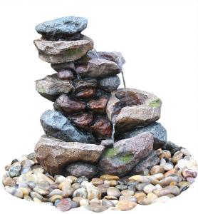 Wholesale Decorative Tower Hand Cast Rock Water Fountains OEM Acceptable from china suppliers