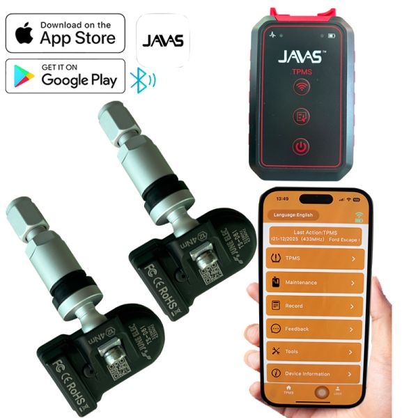 Universal Programmable TPMS Sensor IP67 Waterproof Rating For Tire Pressure Monitoring