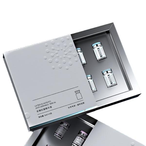 Custom Print Logo Peptide Vials Cosmetic Packaging Box with Labels