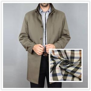 Wholesale Yarn - Dyed 100% Polyester Lining Fabric Large Squares For Suits / Wind - Coat from china suppliers