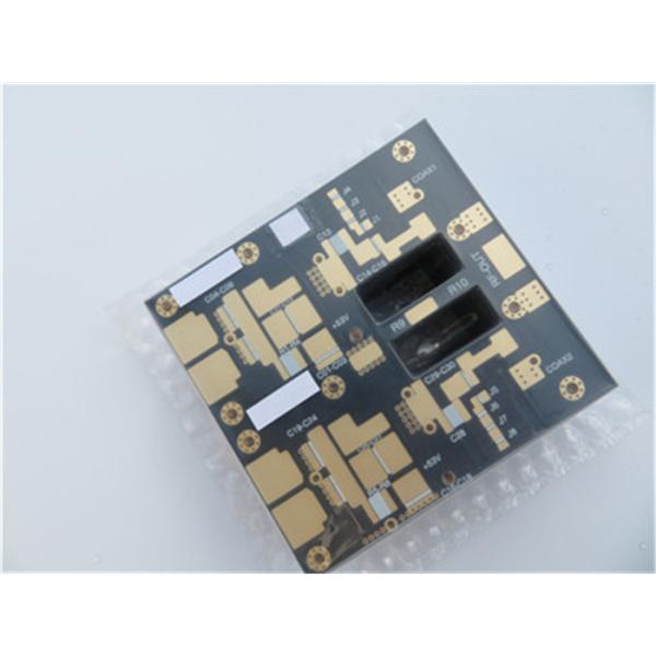 High Frequency Black Solder Mask PCB Circuit Board DK2.65 F4B PTFE Based 1.6mm