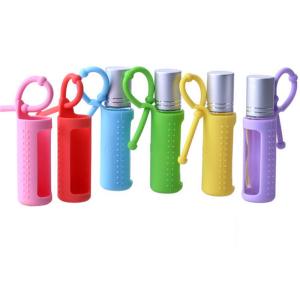 Wholesale 10ml 5ml Silica Gel Ball Bottle 15ml Portable Cord Mounted Refined Oil Bottle Protective Silicone Cover For Bottle from china suppliers