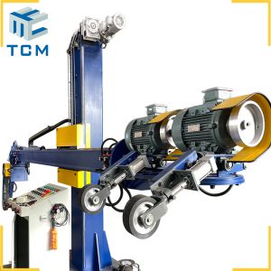 Double grinding heads high efficiency industrial tank vessel automatic polishing