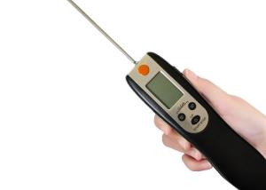 Wholesale Black Instant Grill Thermometer , Foldable BBQ Food Thermometer Eco - Friendly from china suppliers