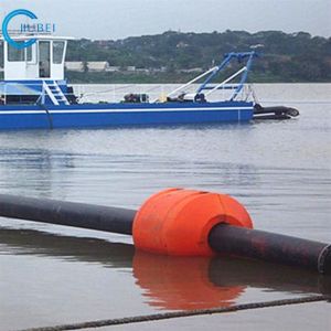 Customized Yellow PE And PU Dredging Pipe Floats Impact Resistant
