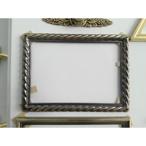 Photo Frame In Zamak Model No. F001 Gold Old Gold Bronze size 12*16.5cm zamak name plate frame