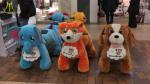 Hansel hot selling walking plush battery electric animal carts for kids