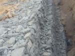 60x80mm Stone Cage Wire Mesh Low Carbon Steel Riverbed Stabilization Gabion Pad