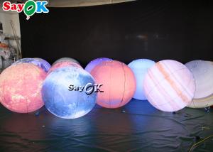 Wholesale LED Huge Hanging Inflatable Lighting Decoration Eight Planets PVC Material from china suppliers