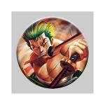 Flip Badge One Piece 3D Lenticular Pin With Luffy Zoro Anime