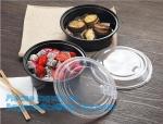 clear disposable high quality plastic packaging food container transparent soup