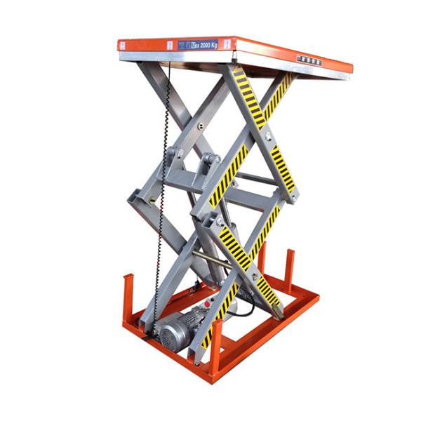 Stationary Heavy Duty Scissor Lift Platform 2000kg Max Height 1780mm Double