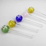 Beautiful Glass Bubbler Bowl , Thick Pyrex Heady Glass Tobacco Pipe