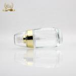 Luxury 60ml Glass Foundation Bottle Pump Sprayer For Skin Care Cream