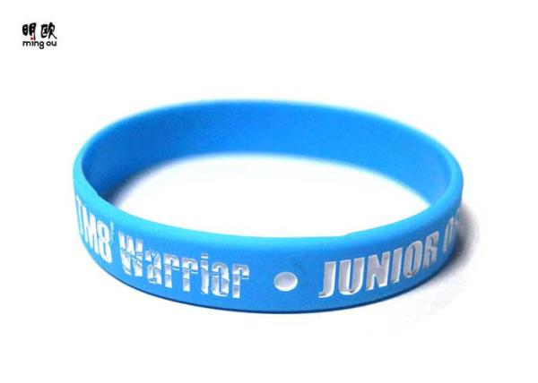 Trendy Silicone Awareness Bracelets , Personalized Rubber Band Bracelets For