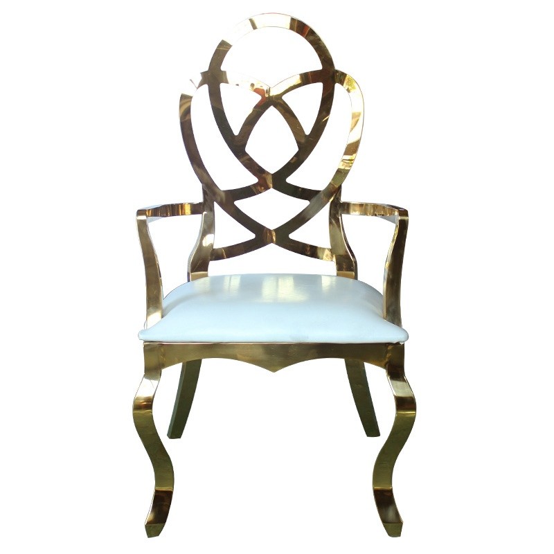 Leather Cover Flower Arm Chair For Reception Area And Group Photo Area